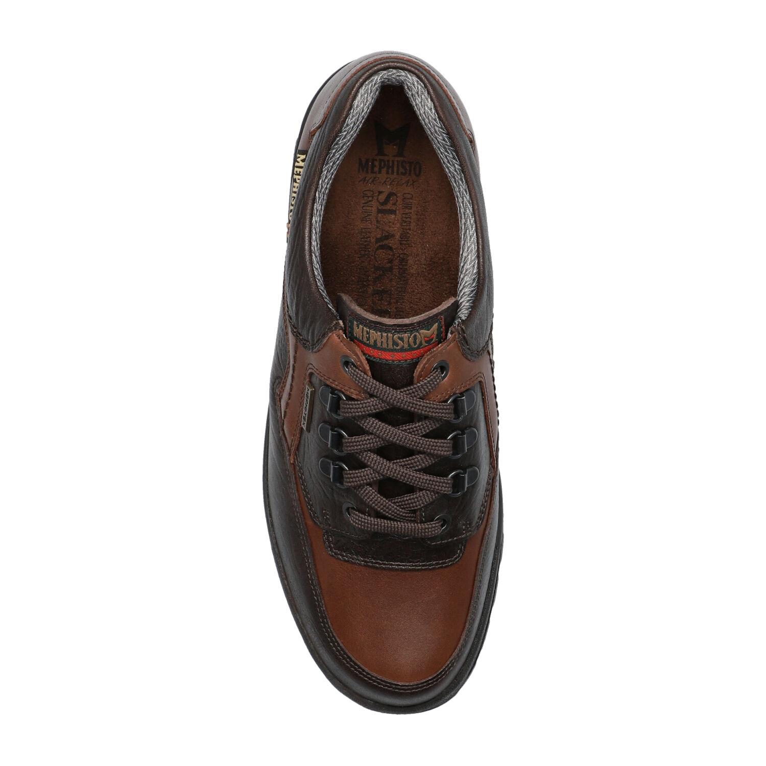 lacets homme modèle Barracuda mt Cuir Texturé Brun Foncé - Mephisto